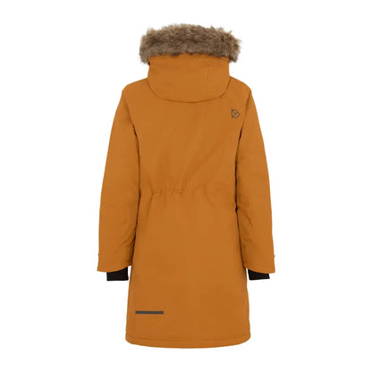 Orange Didriksons Erika Womens Parka 3 perfect for cold winter weather with fur hood