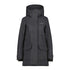 Dark gray Didriksons Frida Womens Parka, fully windproof with zippered pockets