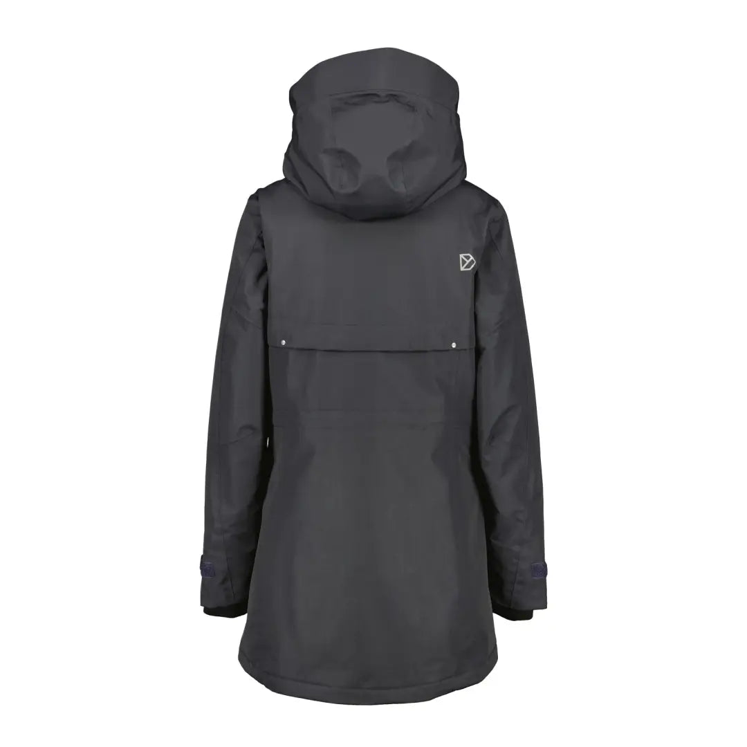 Dark gray Didriksons Frida Womens Parka 7, fully windproof with front pocket style