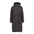 Long dark gray hooded winter coat with pockets, the Didriksons Mia Long Everyday Parka