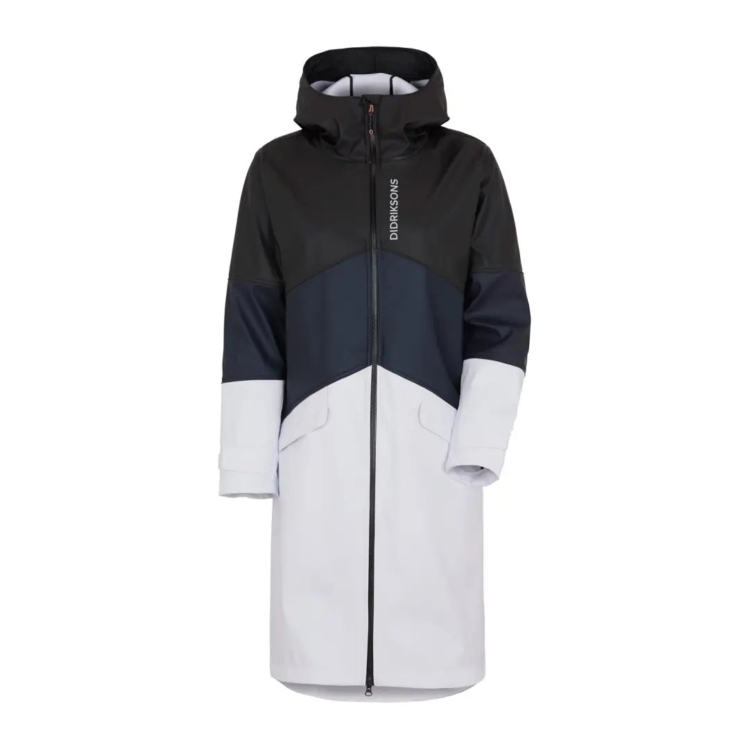 Long winter coat featuring a color-block design, Didriksons Sigrid Womens Parka