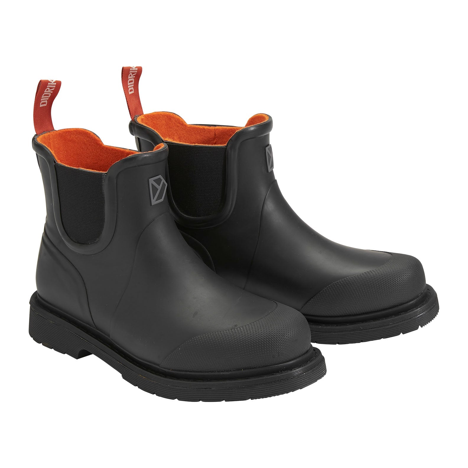 Black rubber Wellington boots from Didriksons Vinga 2 for country clothing and hunting fun