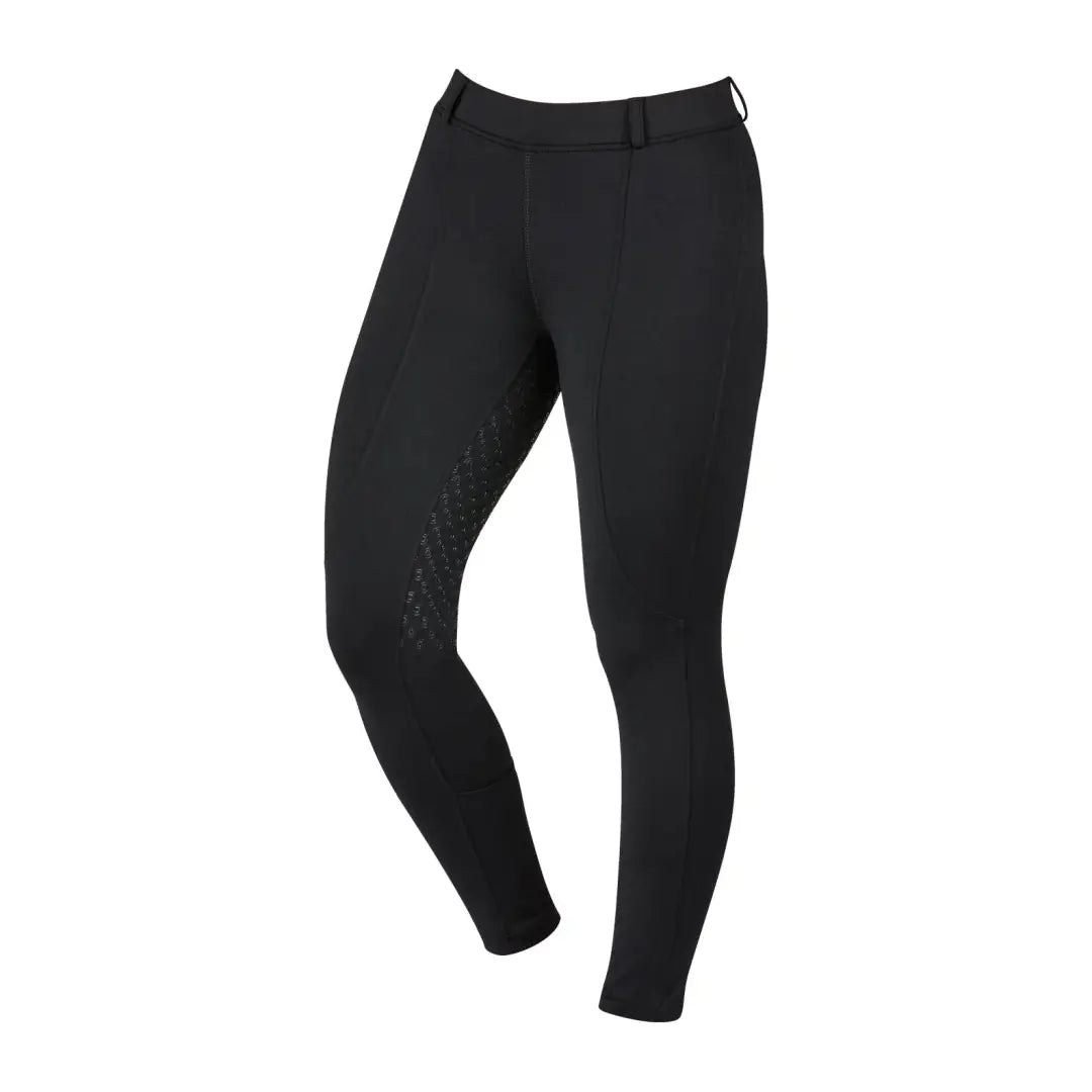 Black Dublin Performance Cool-It Gel Riding Tights featuring textured inner thighs