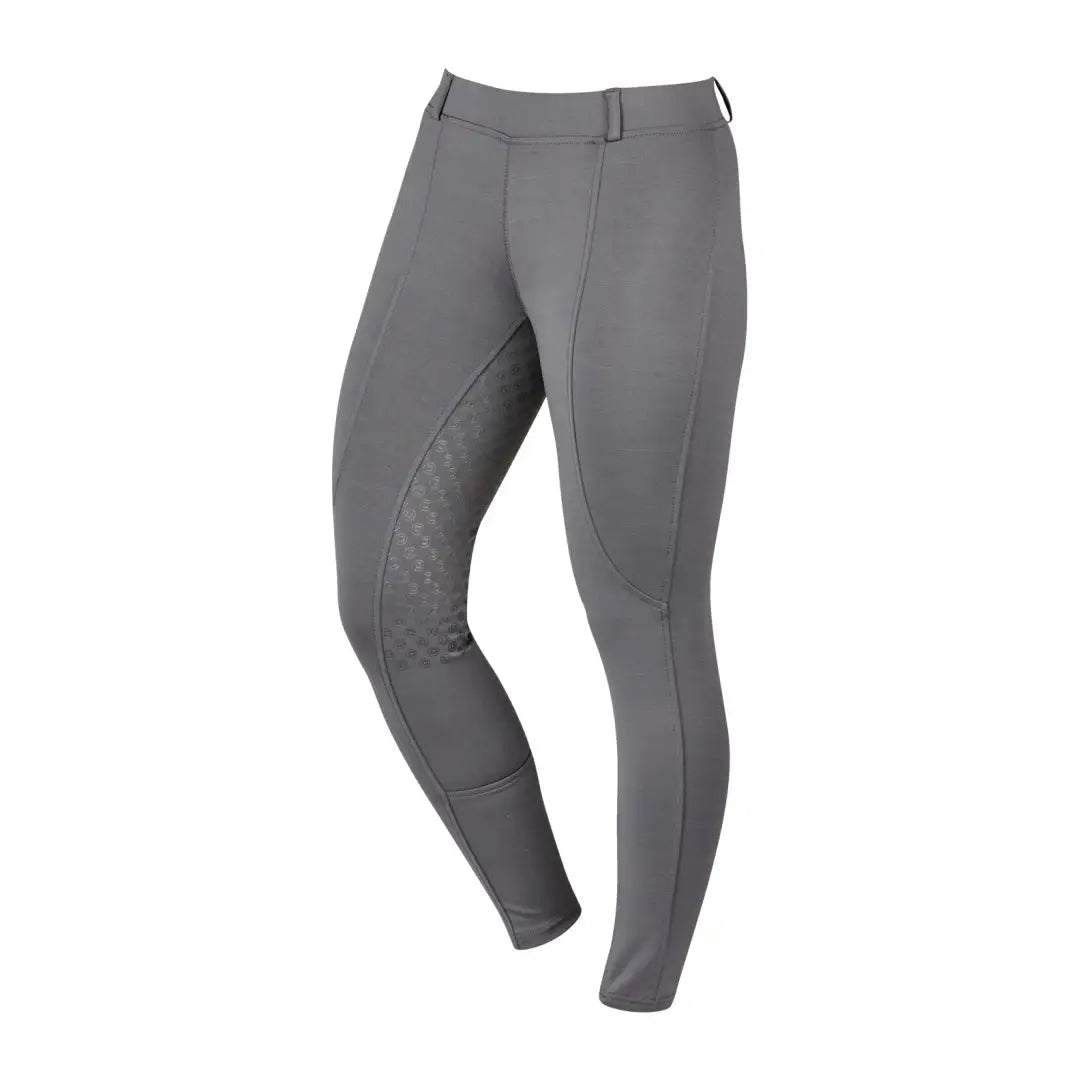 Gray Dublin Performance Cool-It Gel Riding Tights with knee patches for ultimate comfort