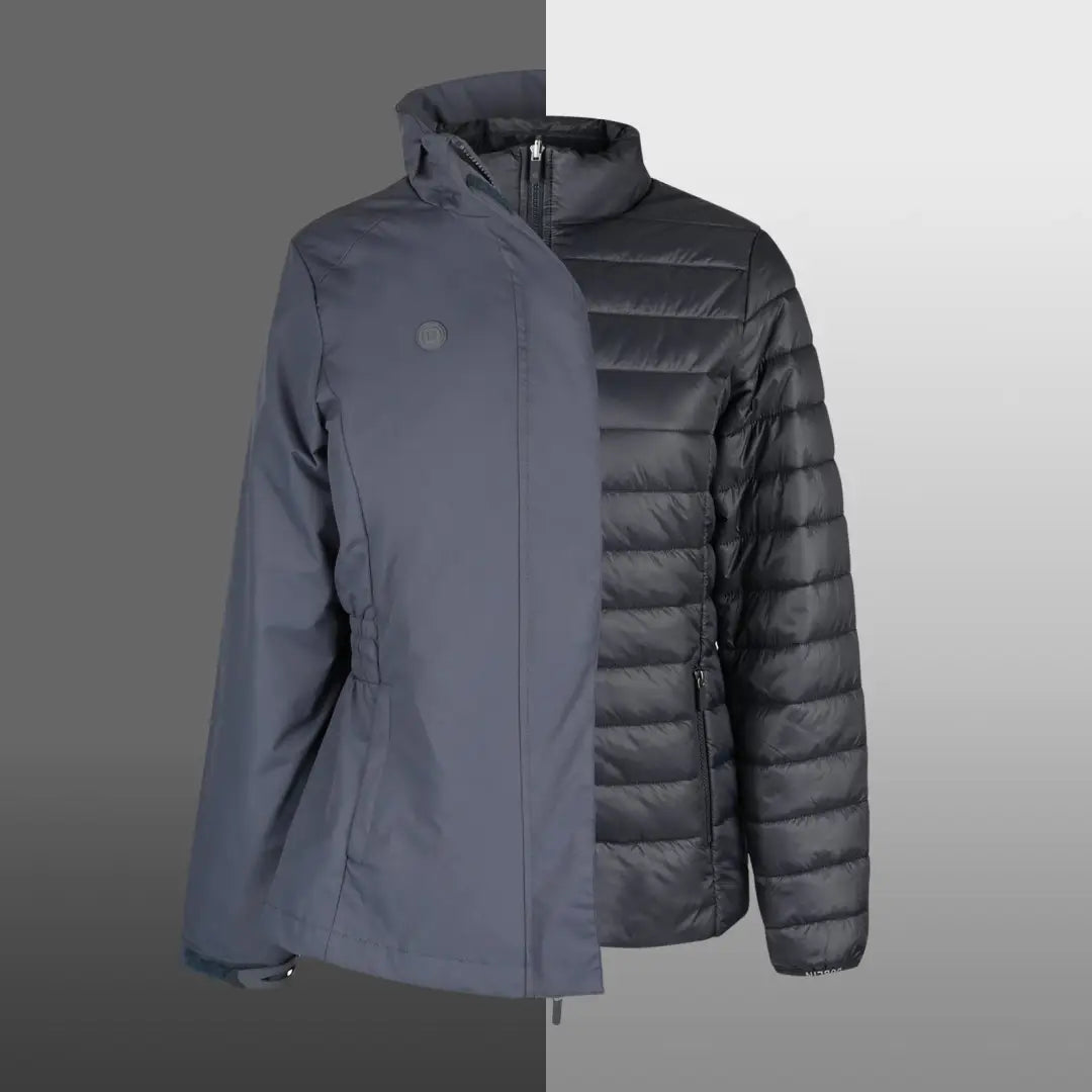 Gray Dublin Peyton Waterproof Jacket, a stylish 3-in-1 year round puffer jacket