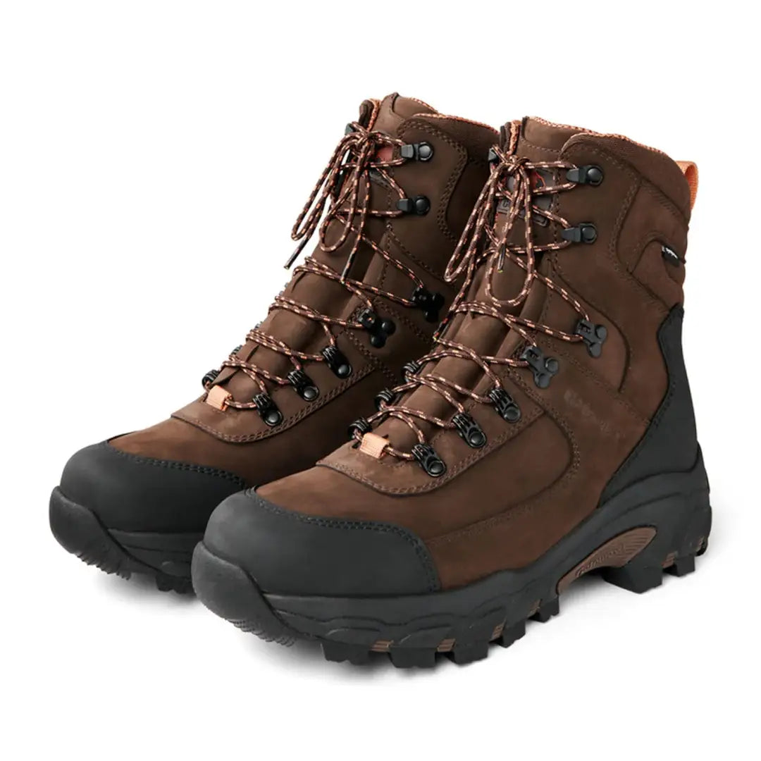 Gateway1 Game Tracker Boots, brown leather hiking boots with rugged soles and laces