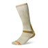 Beige wool hiking sock with orange and brown, perfect for rubber boots and country clothing