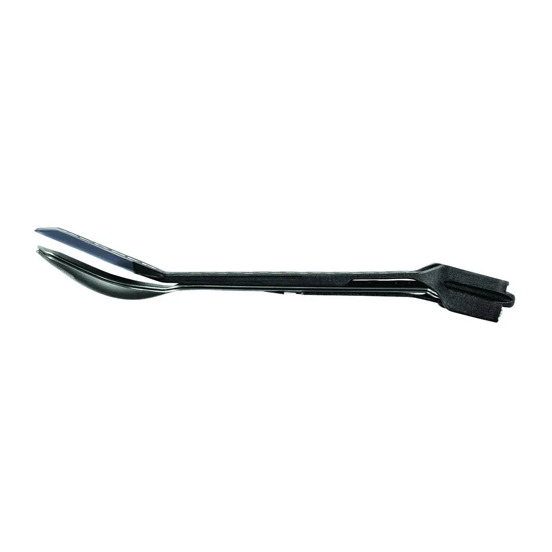 Sleek black Gerber ComplEat Cook Eat Clean Tong for your outdoor cooking adventures