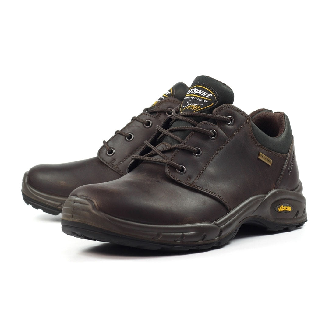 Brown leather Grisport Exmoor II Walking Shoes perfect for country clothing and outdoor adventures