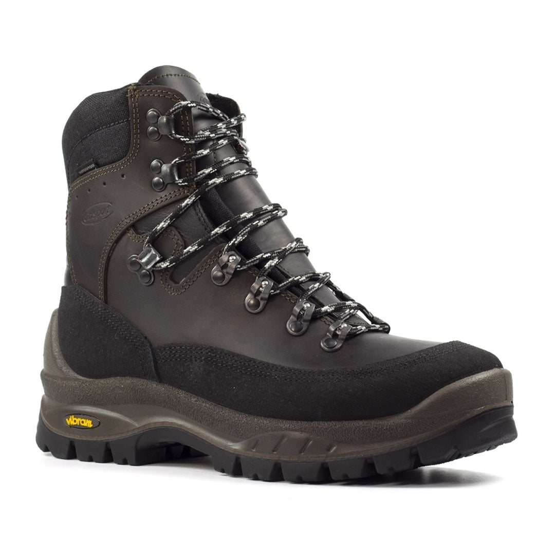 Brown leather hiking boot from Grisport Overland, perfect for country clothing and outdoors