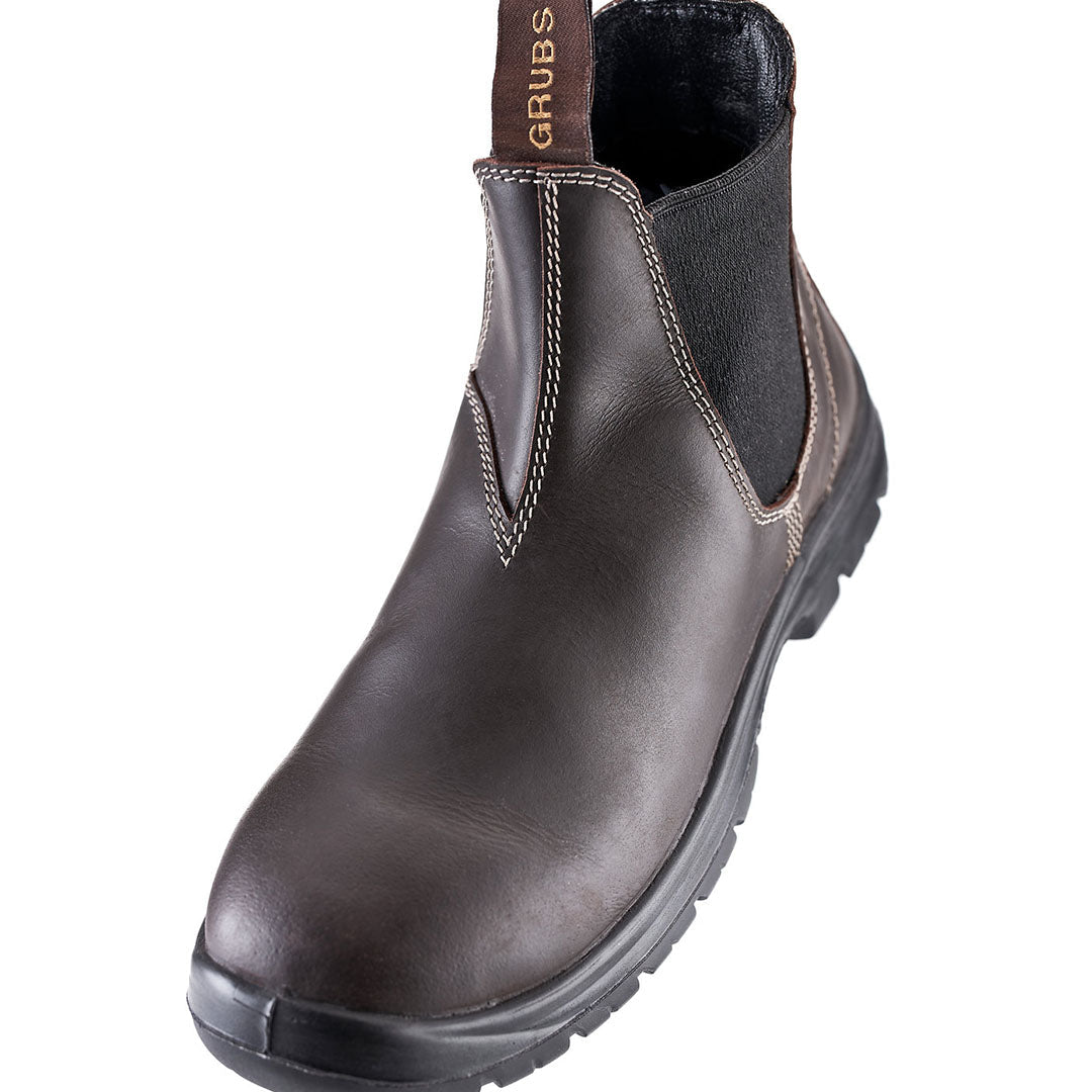 Brown leather Chelsea boot from Grubs Tempest, perfect for country clothing and outdoors