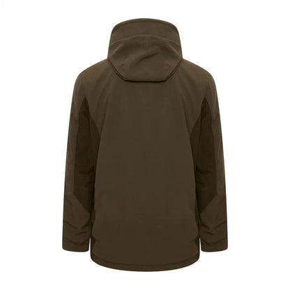 Dark brown Hooded Harehill Ridgegate Waterproof Jacket with full-length zipper