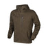 Olive green Härkila Hoodie with zipped chest pocket and full-length zipper