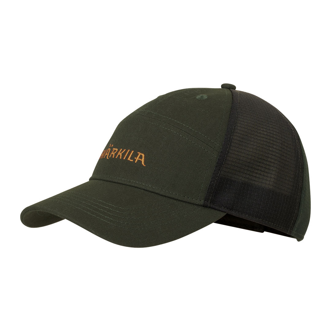 Green and black mesh Harkila Impact Cap perfect for country clothing and hunting adventures