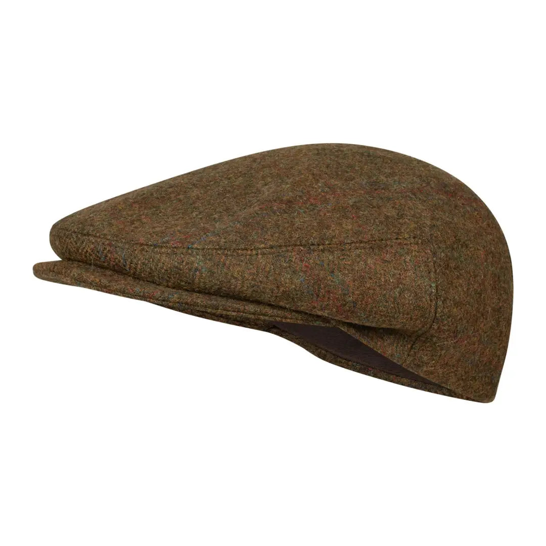 Brown tweed Harkila Kenmore Flat Cap perfect for style and outdoor adventures