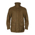 Brown high-collared Kenmore GTX Jacket blends traditional style with modern functionality