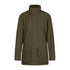 Olive green Harkila Ladies Orton Tech HWS Jacket with high collar and front pockets