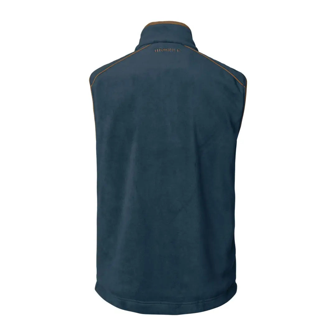 Dark teal sleeveless vest with high collar from Harkila Sandhem, perfect for country clothing and hunting