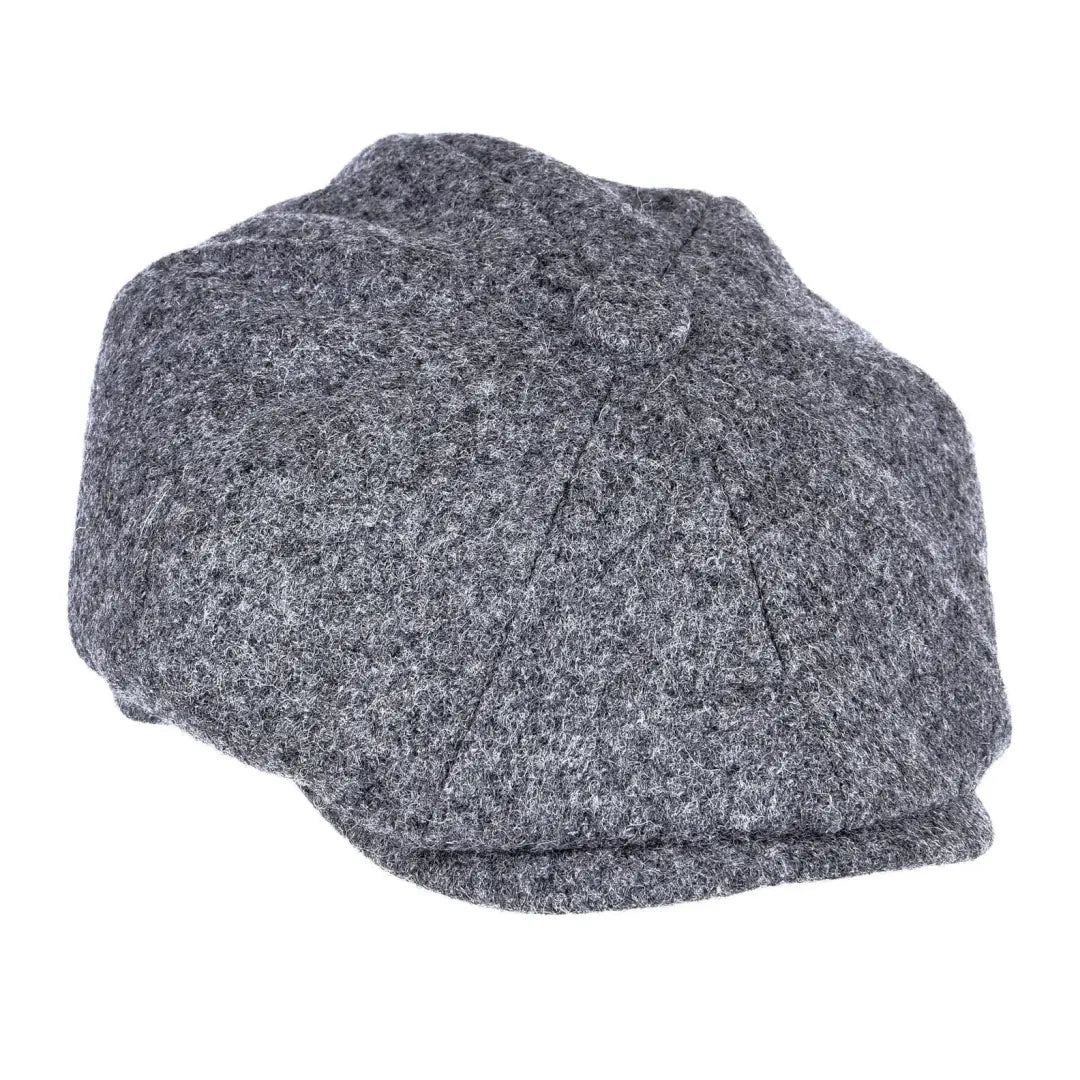 Gray tweed flat cap with textured fabric from the Heather Archie Twill collection