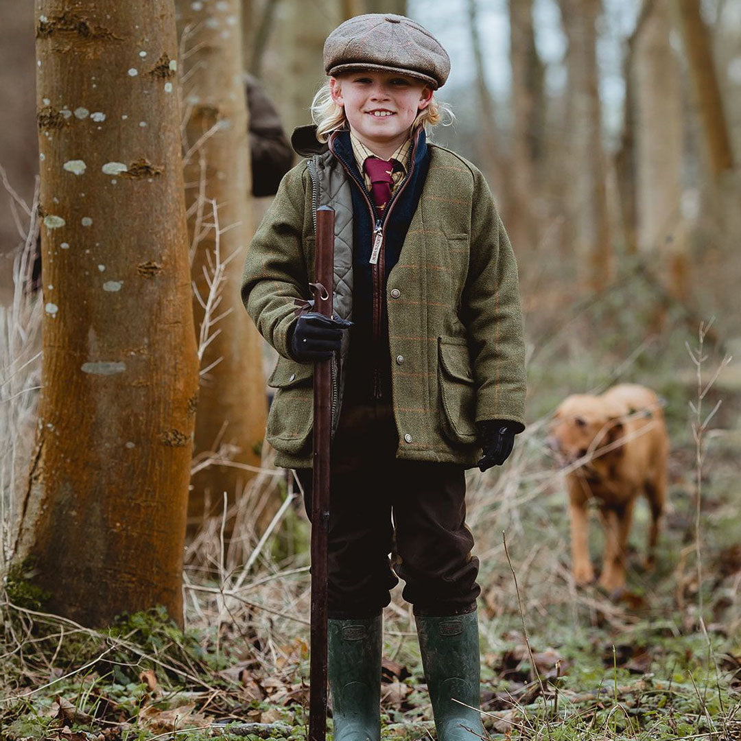 New Forest Kids Tweed Shooting Jacket