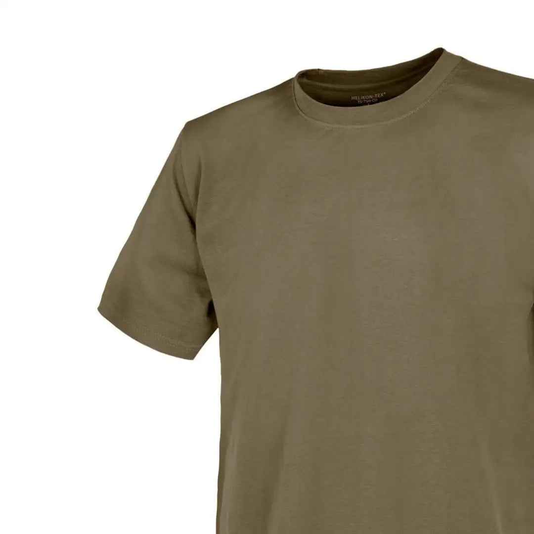 Olive green Helikon-Tex Cotton T-Shirt perfect for country clothing and outdoor adventures