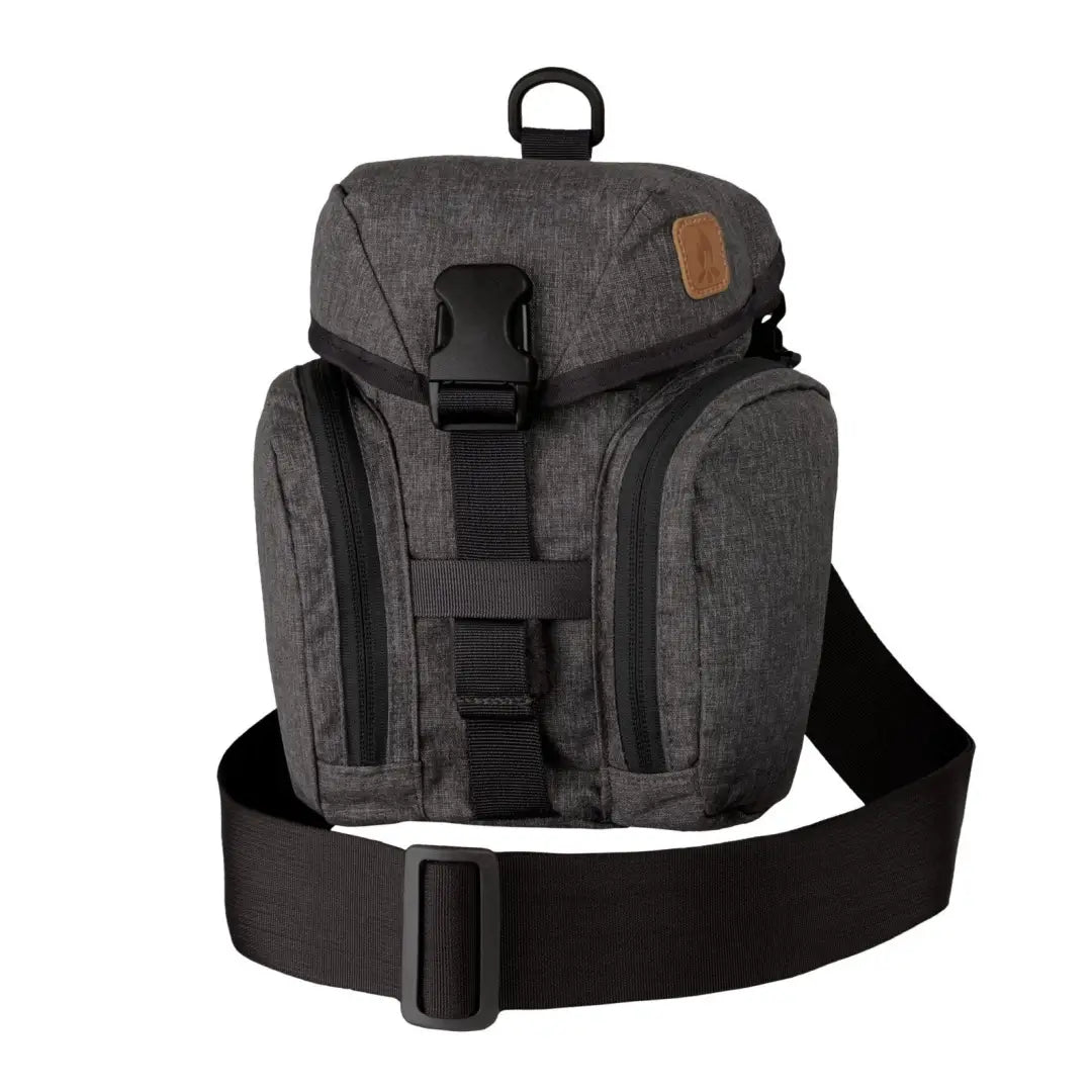 Dark gray Helikon-Tex Essential Kitbag with multi compartments and wide strap, perfect for hunting