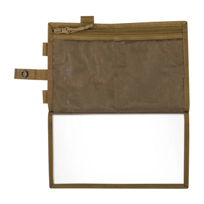 Tan Helikon-Tex Map Case organizer with zippered compartment, great for hunting or country clothing