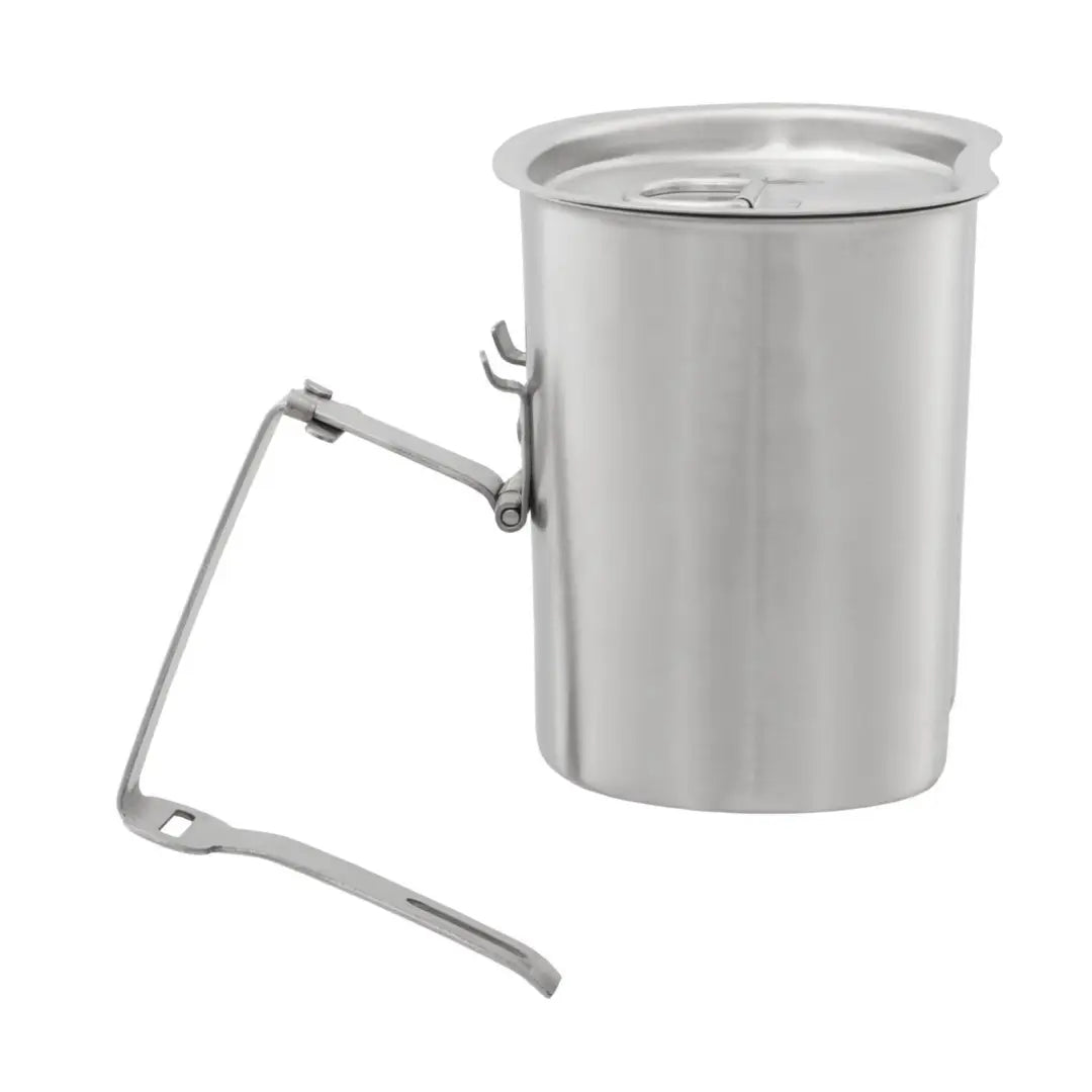 Stainless steel Helikon-Tex Pathfinder Canteen Cup with lid and folding handle