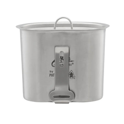 Stainless steel Helikon-Tex Pathfinder Canteen Cup with lid and folding handle