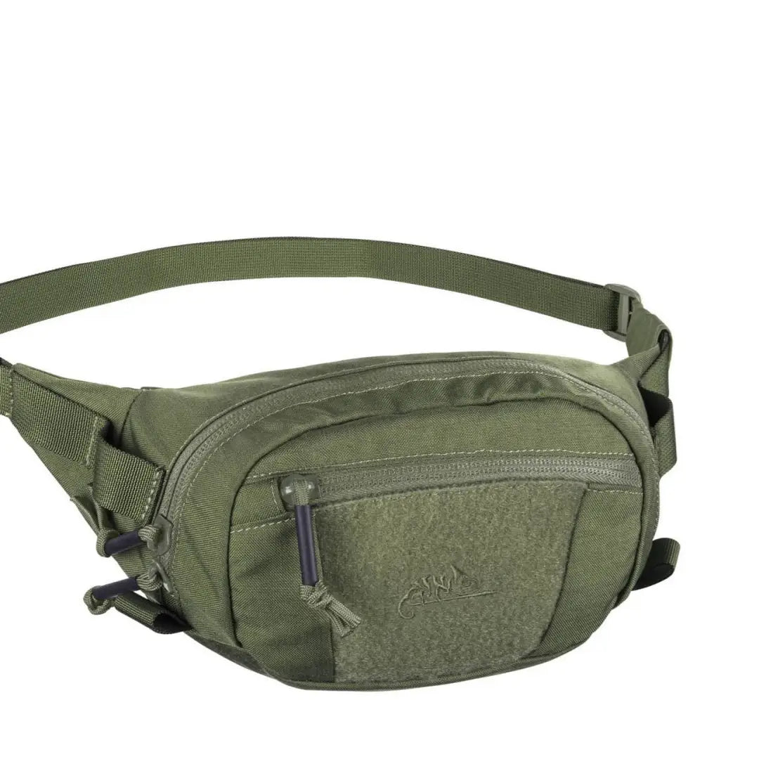 Olive green Helikon-Tex Possum Cordura Waist Pack perfect for hunting and outdoor adventures