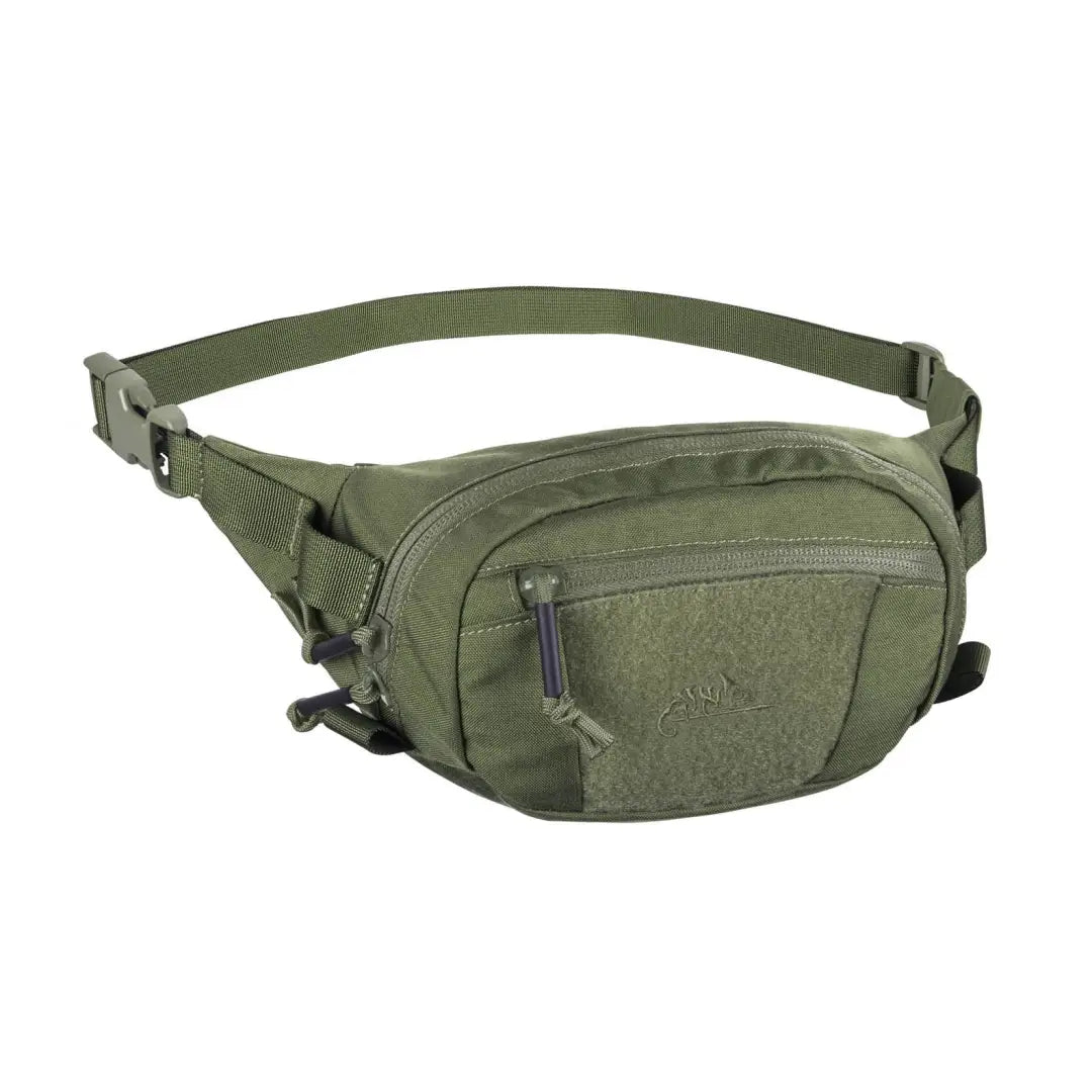 Olive green Helikon-Tex Possum waist pack for hunting and outdoor adventures