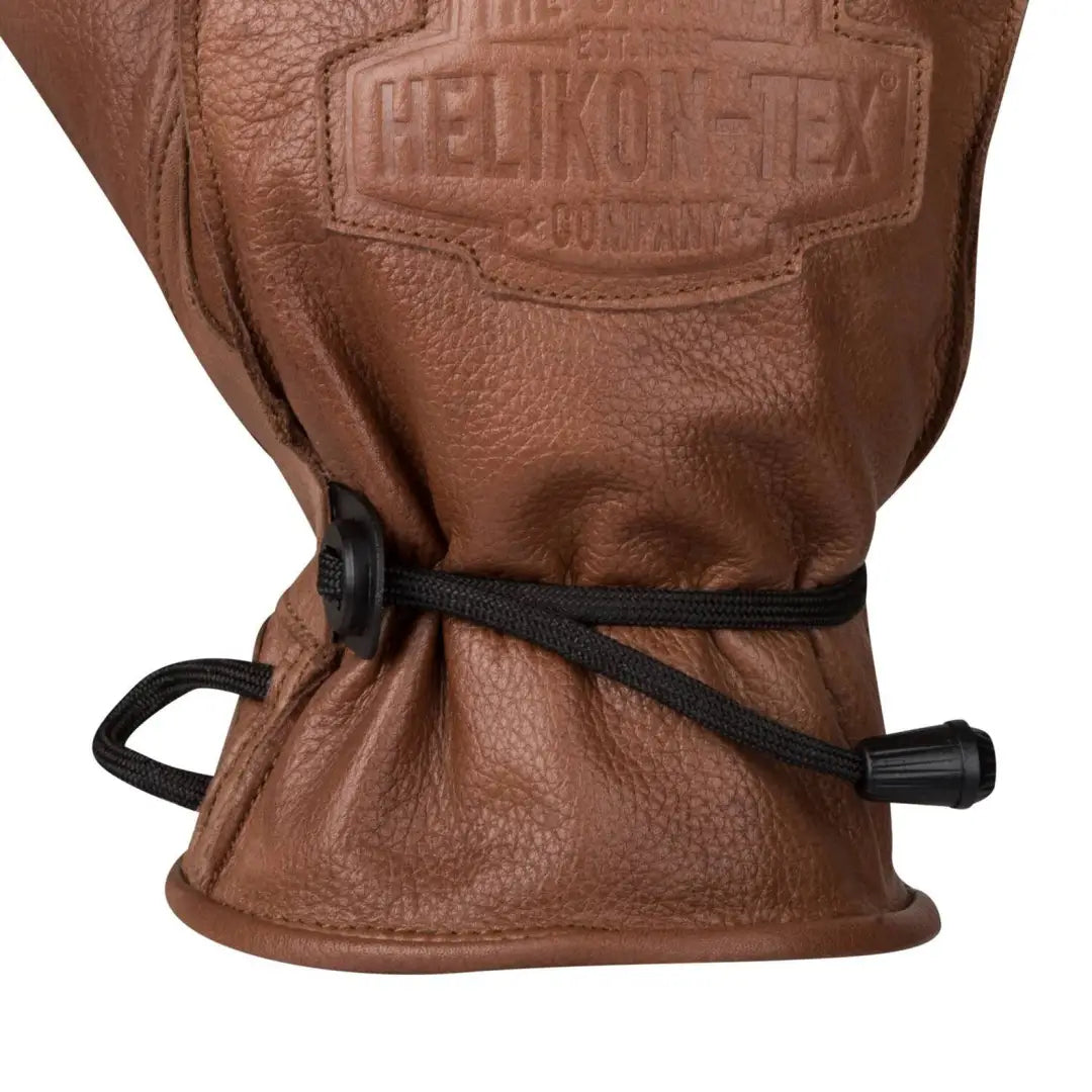 Brown leather glove with an adjustable strap, perfect for Helikon-Tex Ranger Winter Gloves