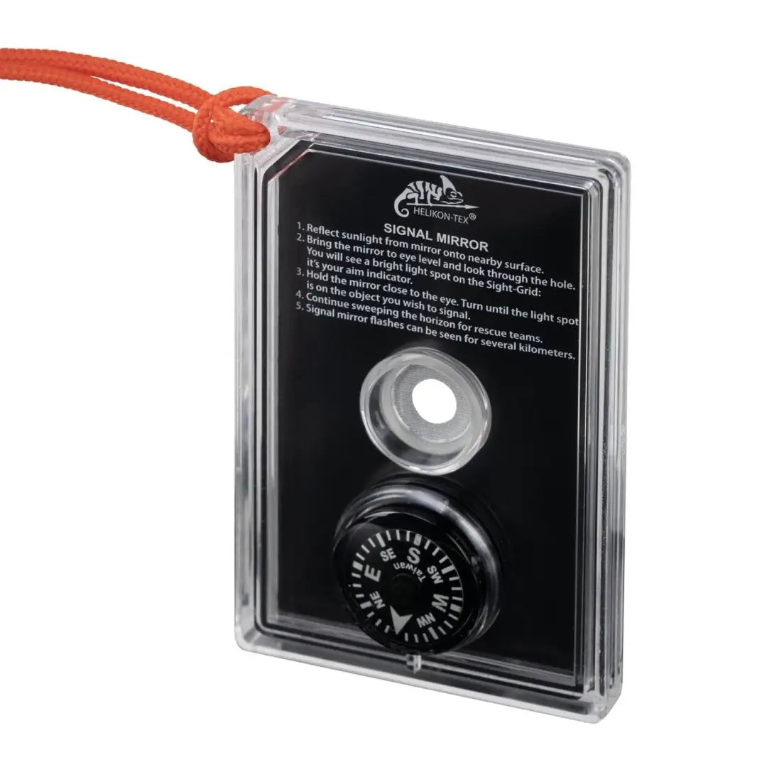 Helikon-Tex Signal Mirror with compass for emergency signaling and reflected light navigation