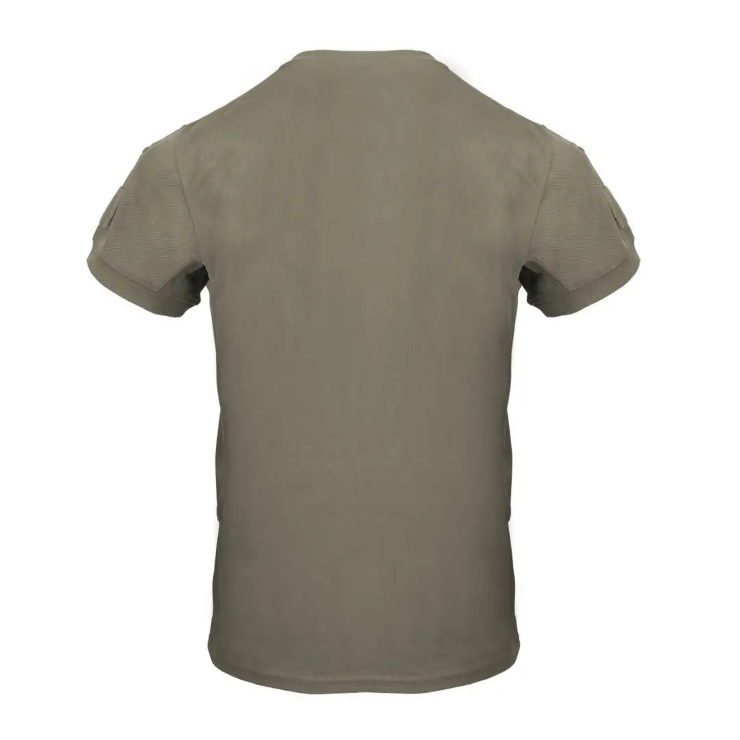 Plain olive green Helikon-Tex Tactical TopCool T-Shirt for hunting and outdoors