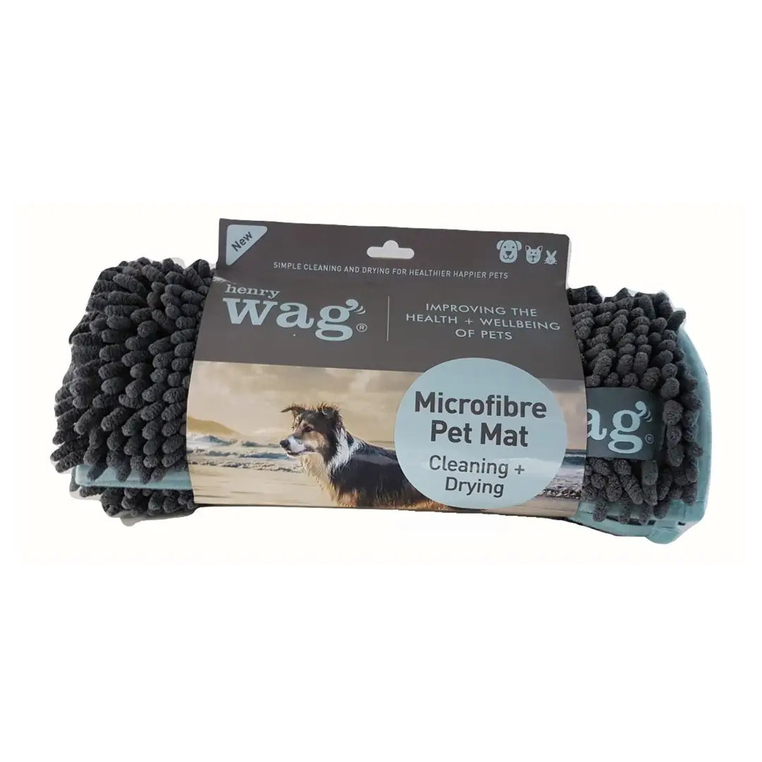 Henry Wag Microfibre Noodle Mat for cleaning and drying pets easily