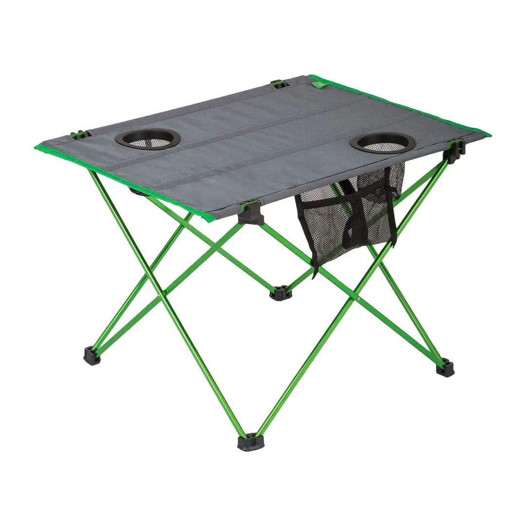 Highlander Ayr Folding Camping Table with cup holders for your outdoor adventures