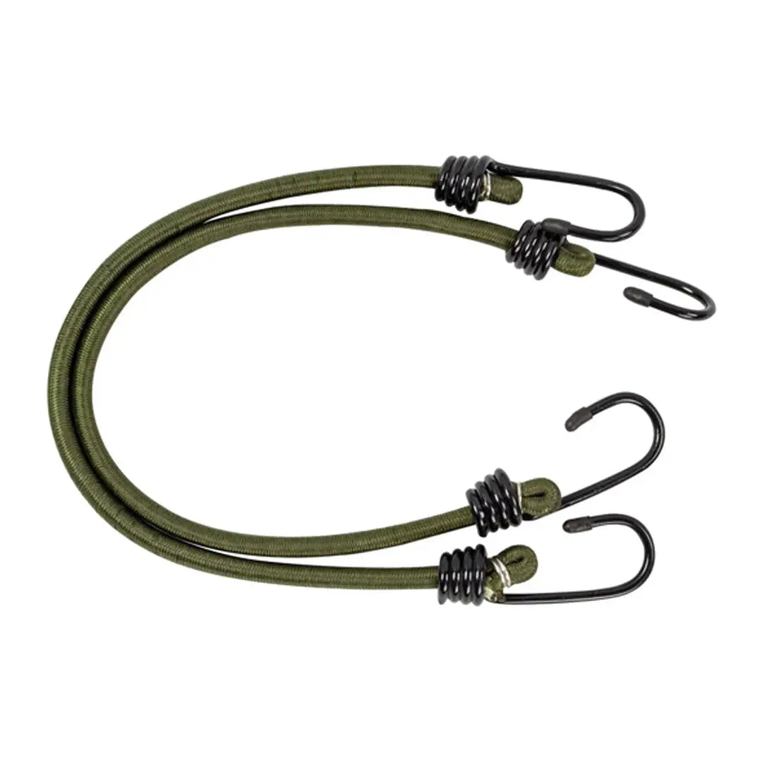 Elastic bungee cord with metal hooks, perfect for Highlander country clothing and hunting