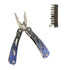 Highlander Condor Multi-Tool with blue handles and handy socket set for versatile use