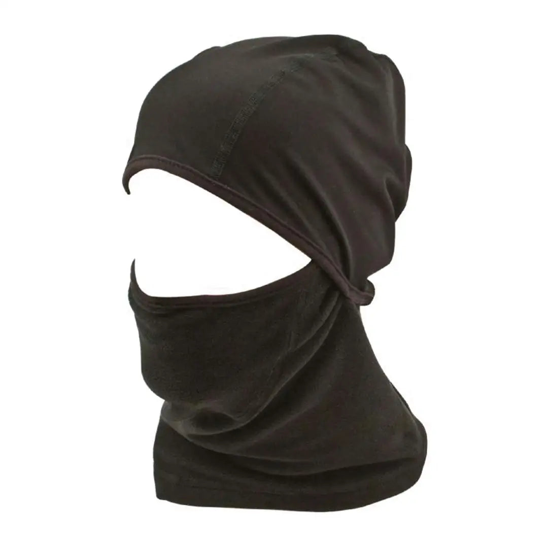 Black Highlander Fleece Face Mask and Helmet Liner for hunting and country clothing