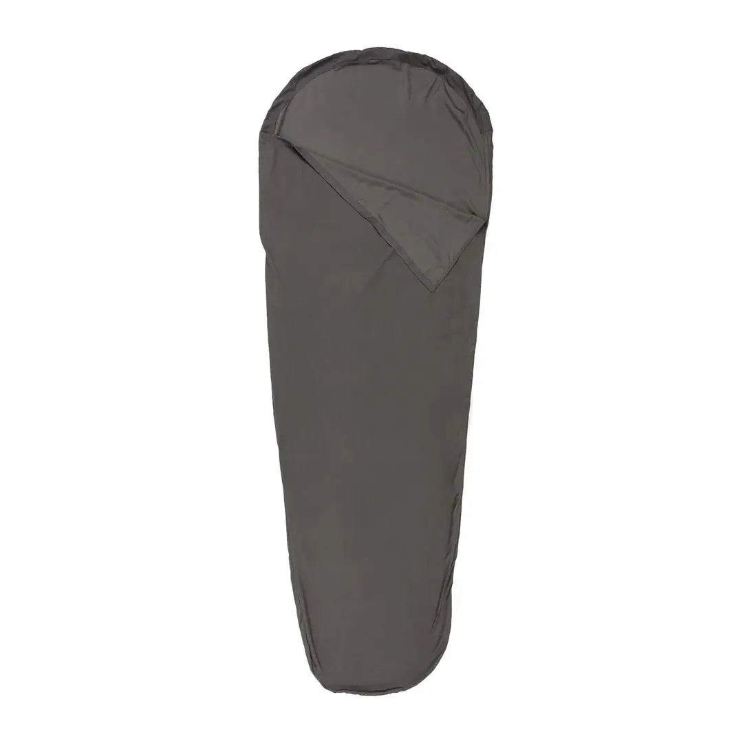 Gray tapered Highlander Mummy Sleeping Bag ideal for camping, hunting, and country clothing