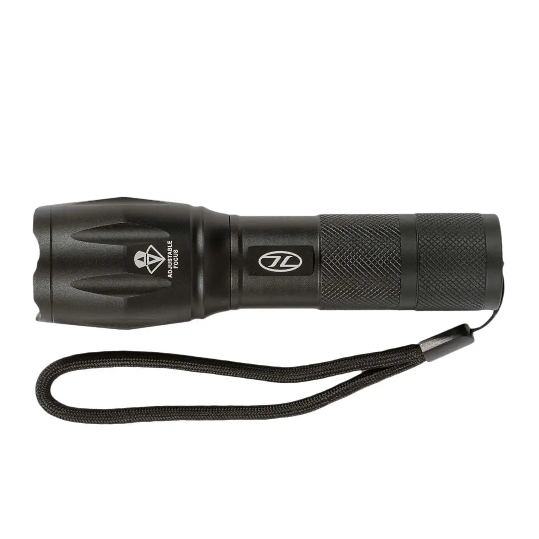 Black Highlander Orion 280 Zoom Hand Torch for a trusty light source during wild camp adventures