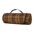 Rolled-up Highlander Picnic Blanket in Rustic Tweed, perfect for picnics and outdoor fun