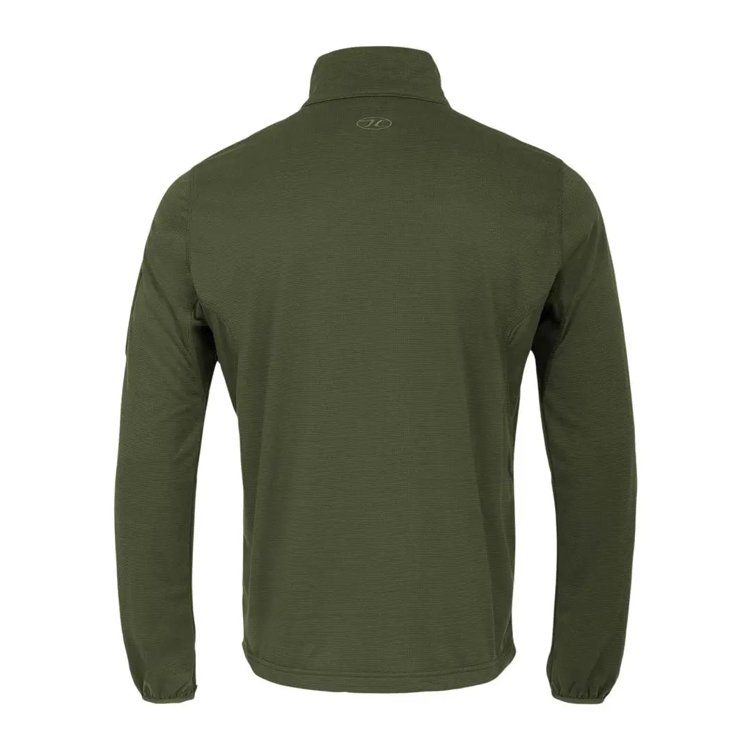 Olive green Highlander Tactical Hirta Fleece jacket offers high warmth for cold weather manoeuvres