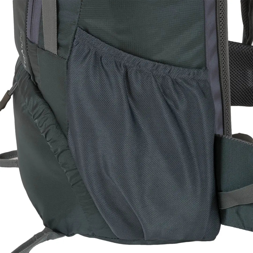 Spacious Backpack ready, Highlander Trail Backpack 40L with mesh side pocket and padded straps