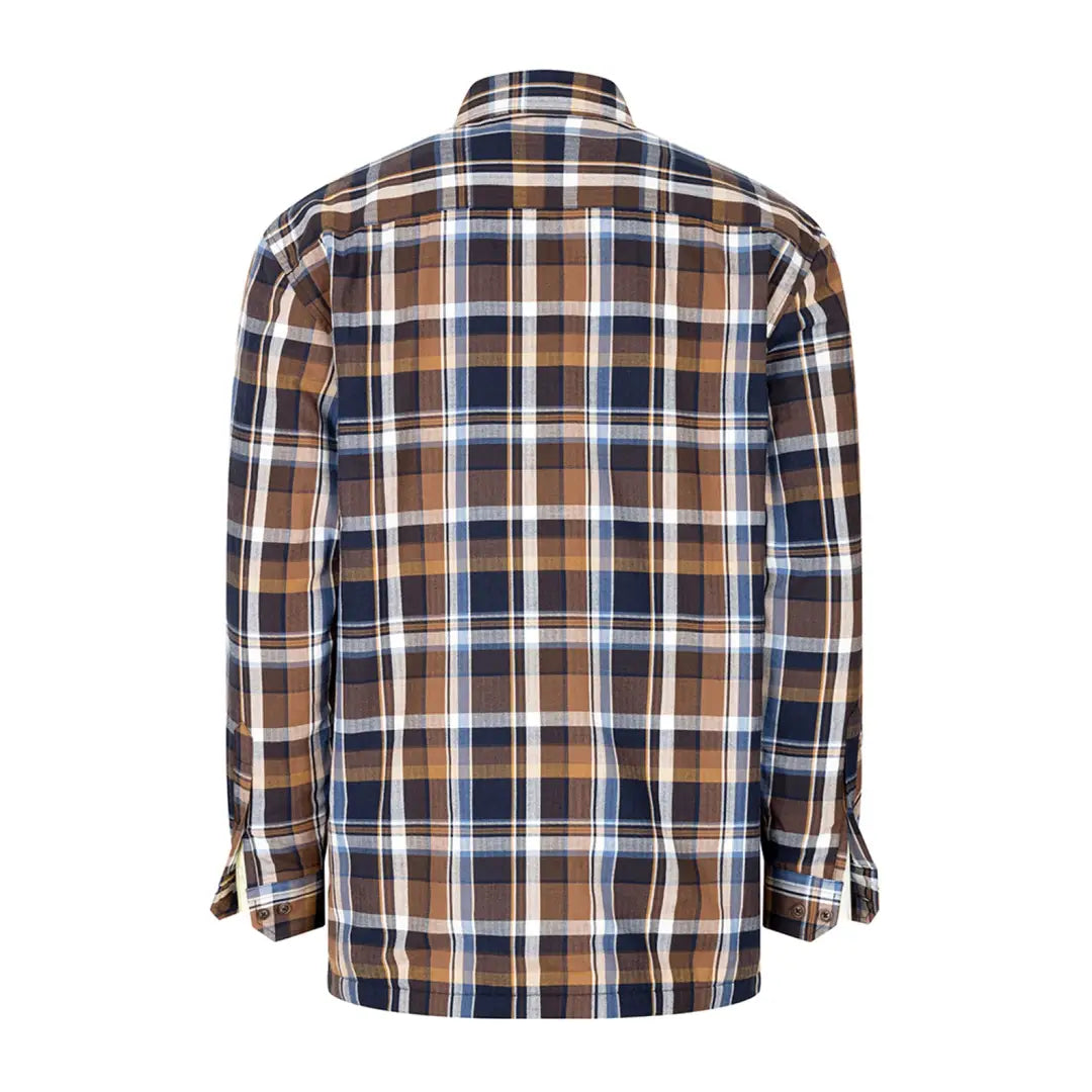 Plaid button-up shirt with fleece lined comfort, perfect for stylish layering