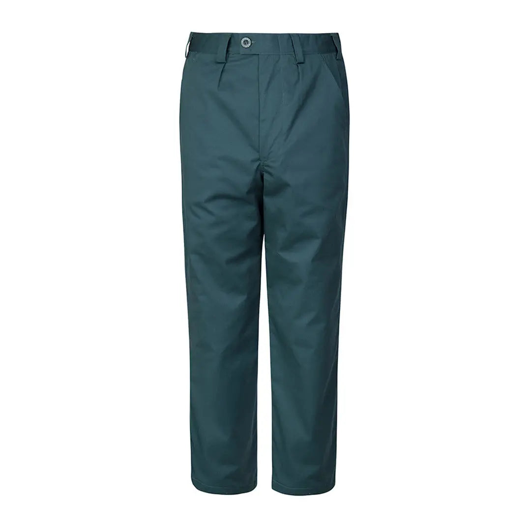 Dark teal Fife Bushwhacker Stretch trousers with straight legs and button closure