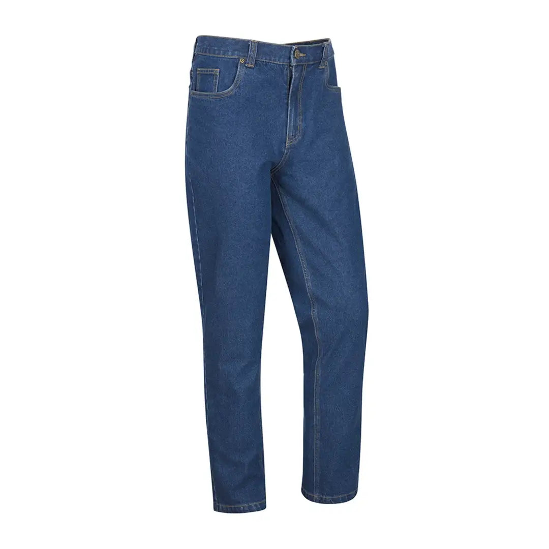 Pair of Hoggs of Fife Clyde Comfort Denim Jeans in blue, perfect for country clothing and outdoors