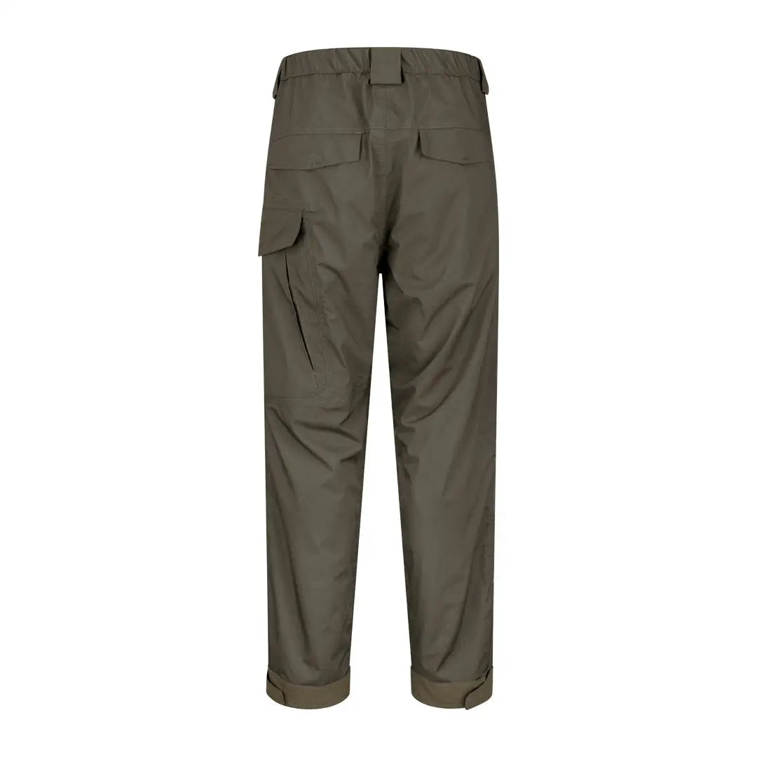 Olive green cargo pants with pockets, Hoggs of Fife Culloden Waterproof Trousers