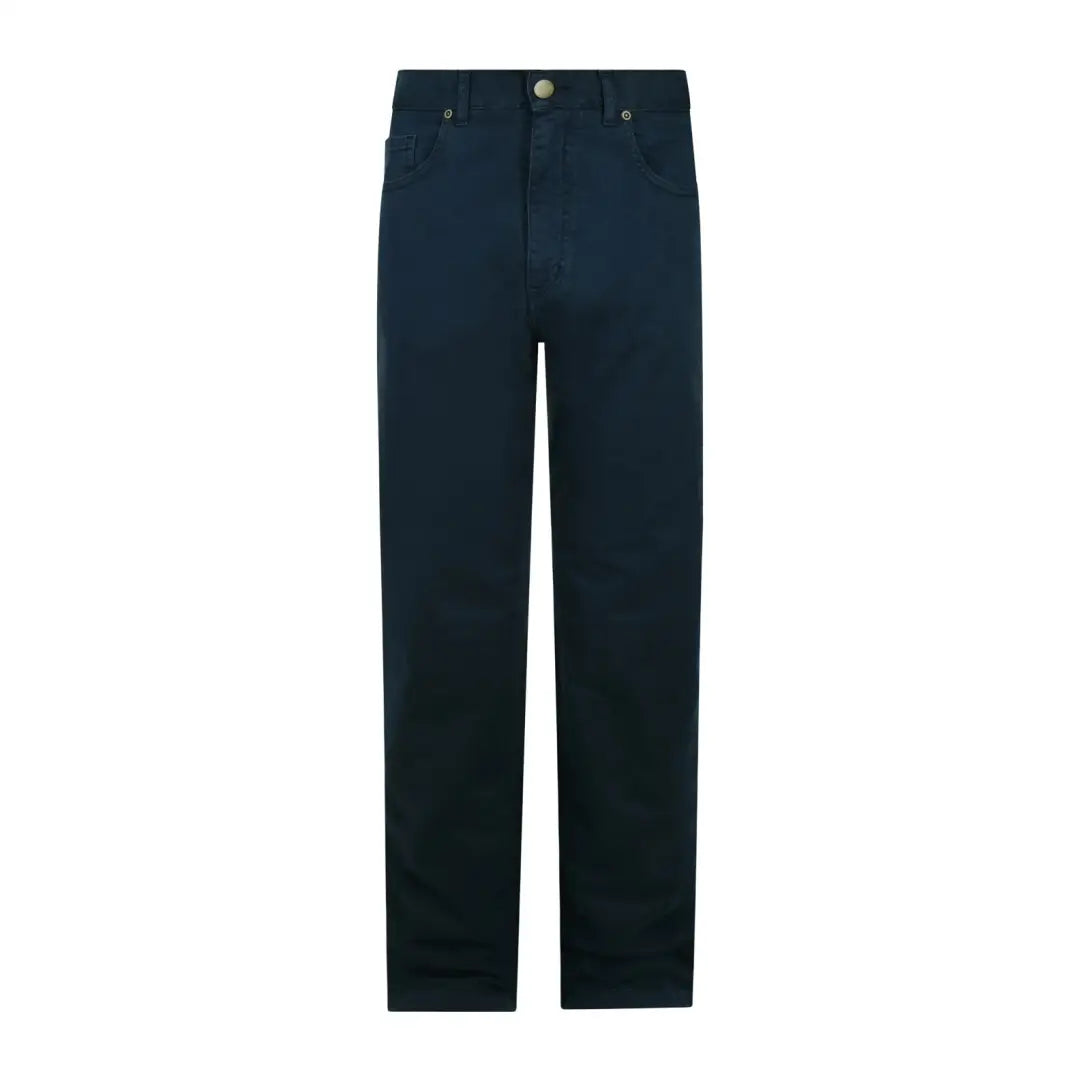 Dark blue Hoggs of Fife Dingwall Cotton Stretch Jeans with pockets and belt loops