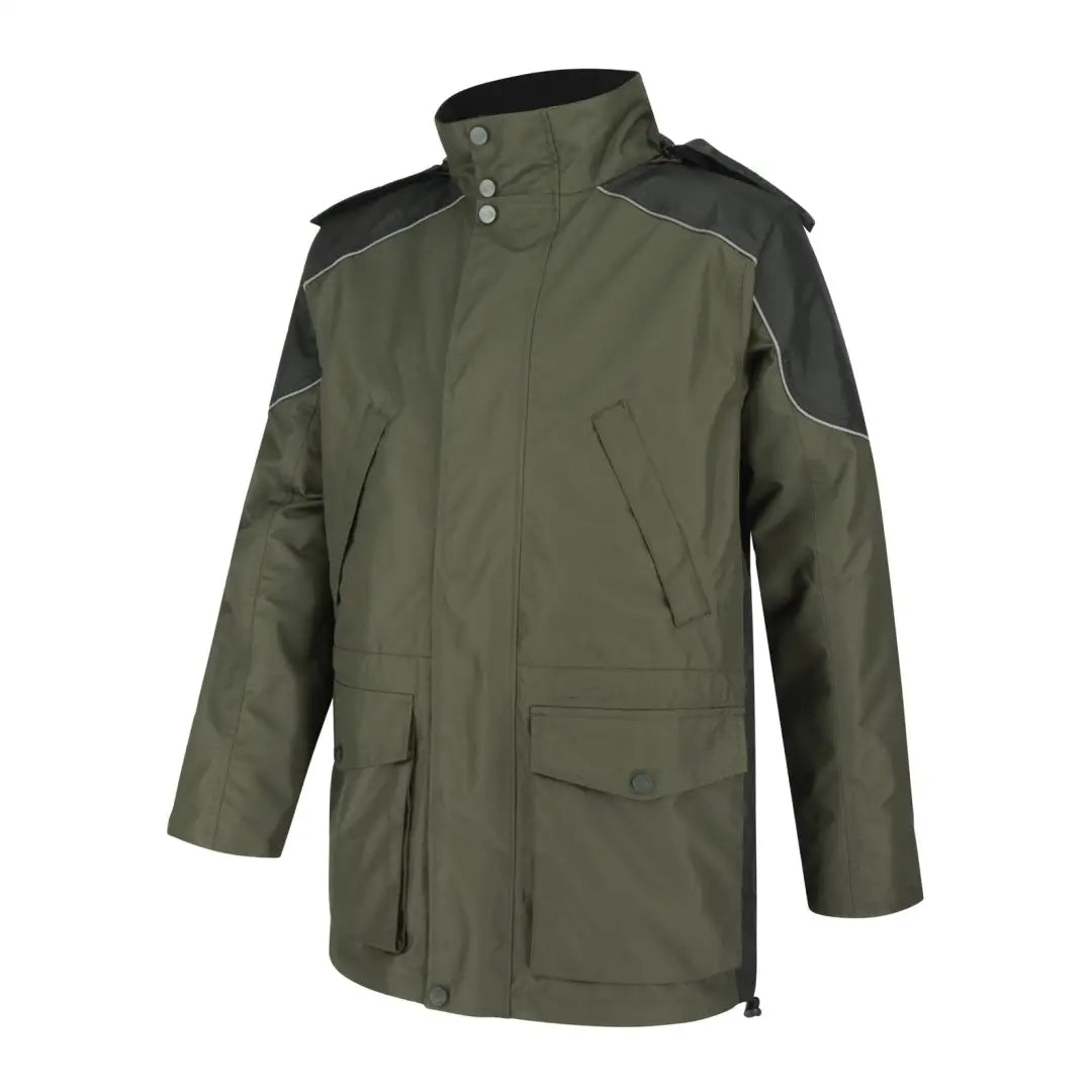 Military-style olive green Hoggs of Fife Field Tech jacket for all-day country work